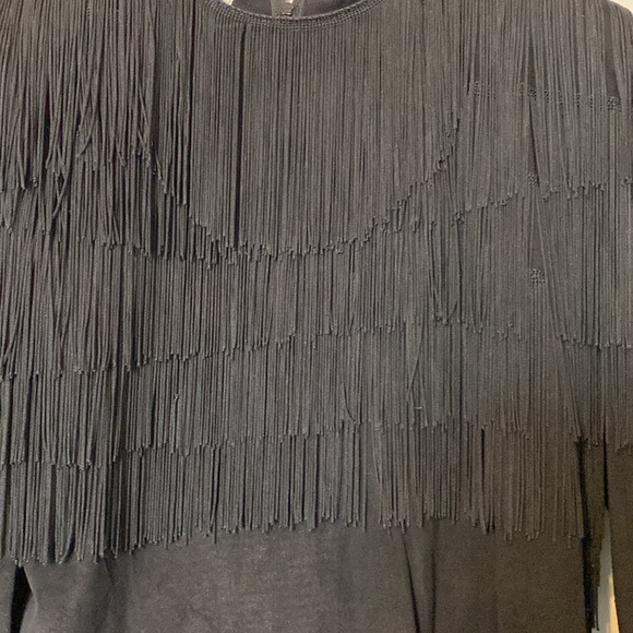 Vintage 90s Pia Rucci Suede blouse with fringe - Picture 2 of 12